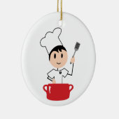 Décoration En Céramique Chef garçon (Droite)