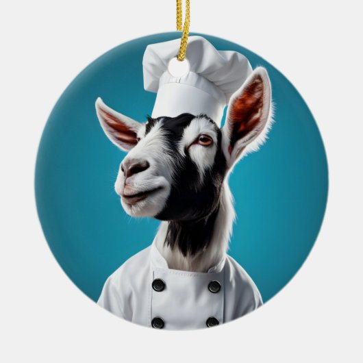 Décoration En Céramique Chef Goat (Devant)