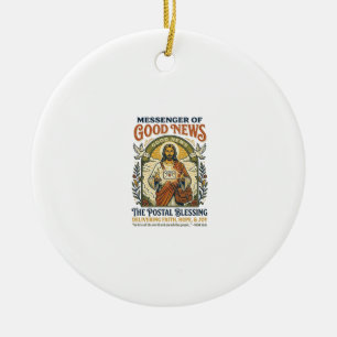 Décoration En Céramique Chemise de livraison de facteur Jésus Foi basée su
