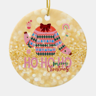 Décoration En Céramique Chemise de Noël Laide pour Filles Sweet Treats