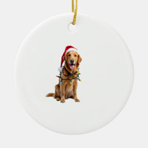 Décoration En Céramique Chemise de Noël pour chien, Pyjama Golden retrieve