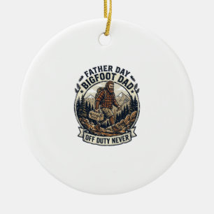 Décoration En Céramique Chemise de Papa Bigfoot pour la Fête des Pères Mod