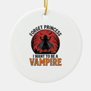 Décoration En Céramique Chemise de princesse vampire rétro épouvantable Ha