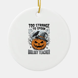 Décoration En Céramique Chemise de professeur de biologie Halloween Citrou