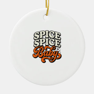 Décoration En Céramique Chemise de typographie rétro vintage Spice Spice B