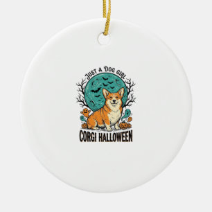 Décoration En Céramique Chemise Halloween Corgi pour filles aimant les chi