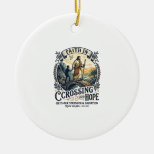 Décoration En Céramique Chemise Jésus Immigration Nouveau Départ Courage C