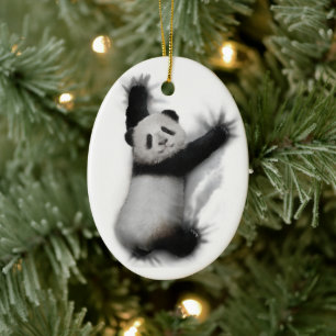 Décoration En Céramique Chemise Panda T-Shirt Graphique Humoristique Cadea