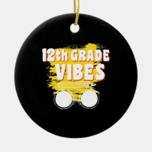 Décoration En Céramique Chemise Vibe 12e année Retour à l'école Premier Jo