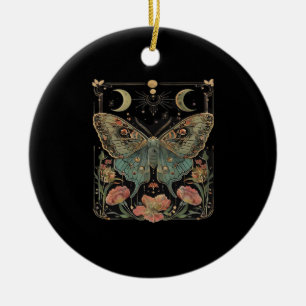 Décoration En Céramique Chemise Whimsigoth Moth, T-shirt papillon botaniqu