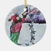 Décoration En Céramique Cher Père Noël (Devant)