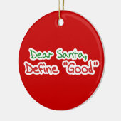 Décoration En Céramique Cher Père Noël (Gauche)