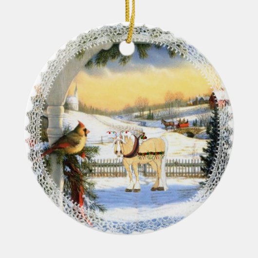 Décoration En Céramique Cher Père Noël Ornament (Devant)