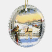 Décoration En Céramique Cher Père Noël Ornament (Gauche)