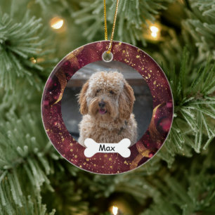 Décoration En Céramique Chercher Gold Custom Animaux de compagnie Chien Ch