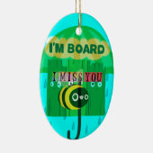 Décoration En Céramique Chérie, Tu Me Manques Tant (Droite)