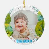 Décoration En Céramique Cherish the Magic: Your Woodland First Christmas (Dos)