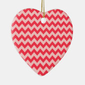Décoration En Céramique Cherry Red Chevron Zigzag (Droite)