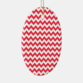 Décoration En Céramique Cherry Red Chevron Zigzag (Droite)