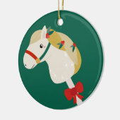 Décoration En Céramique Cheval à bâche (Gauche)
