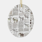 Décoration En Céramique Cheval Antique Publicité Journal Art (Droite)