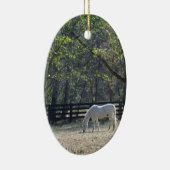 Décoration En Céramique Cheval blanc dans les arbres (Droite)