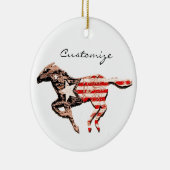 Décoration En Céramique Cheval du drapeau américain qui court Thunder_Cove (Droite)