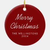 Décoration En Céramique Cheval équestre Noël Wreath Festive (Dos)