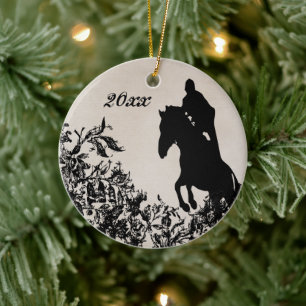 Décoration En Céramique Cheval Equestre Vintage Personnalisé Saut