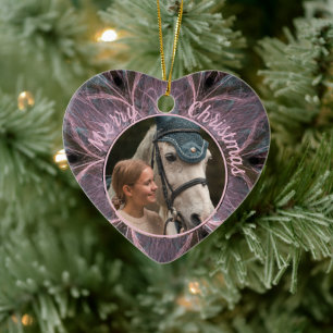 Décoration En Céramique Cheval Equine équestre animal de compagnie photo m