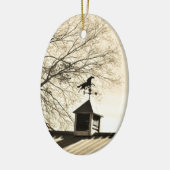 Décoration En Céramique Cheval Météo Vane sepia (Gauche)