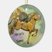 Décoration En Céramique Cheval Palamino Dreamcatcher (Gauche)