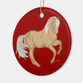 Décoration En Céramique Cheval Palomino (Gauche)