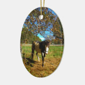 Décoration En Céramique Cheval Peint, (Gauche)