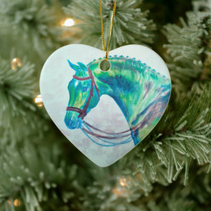 DÉCORATION EN CÉRAMIQUE CHEVAL - RAPPROCHEZ-VOUS - DH