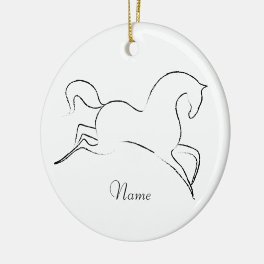 Décoration En Céramique Cheval sauvage Thunder_Cove (Gauche)