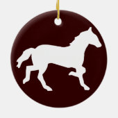 Décoration En Céramique cheval simple (Dos)