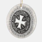 Décoration En Céramique Chevalier Température Croix médiévale Sceau person (Gauche)