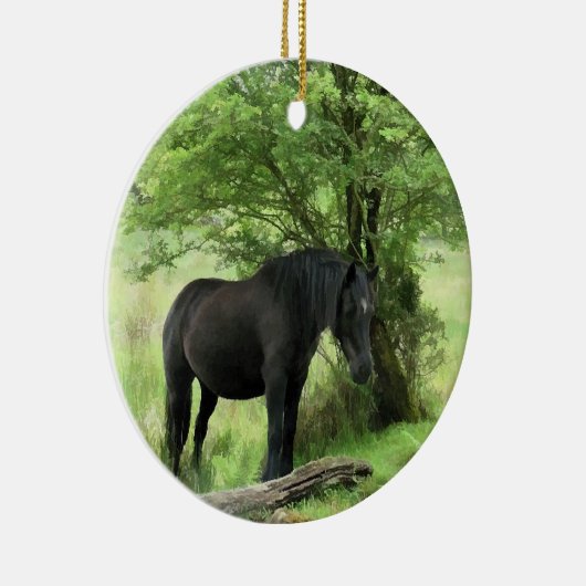 DÉCORATION EN CÉRAMIQUE CHEVAUX (Droite)