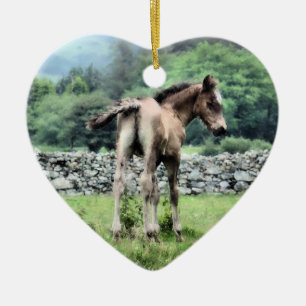 DÉCORATION EN CÉRAMIQUE CHEVAUX