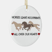 Décoration En Céramique Chevaux Laisser Hoofprints (Droite)
