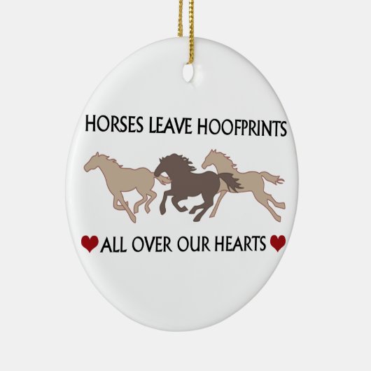 Décoration En Céramique Chevaux Laisser Hoofprints (Droite)