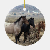 Décoration En Céramique Chevaux sauvages 5 de mustang (Dos)