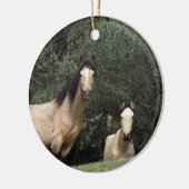 Décoration En Céramique Chevaux sauvages 6 de mustang (Gauche)