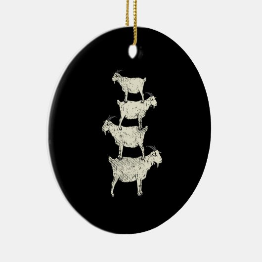 Décoration En Céramique Chèvre Retro (Droite)