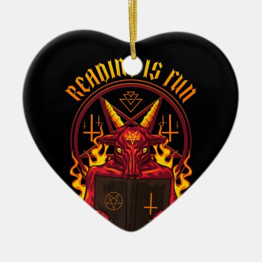 Décoration En Céramique Chèvre Satanic Pagan Premium (Devant)