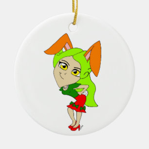 Décoration En Céramique chibi bunnygirl