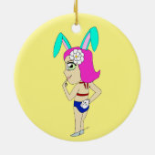 Décoration En Céramique chibi bunnygirl (Dos)