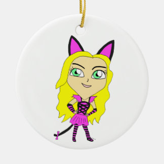 Décoration En Céramique chibi catgirl