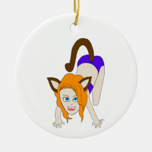 Décoration En Céramique chibi catgirl